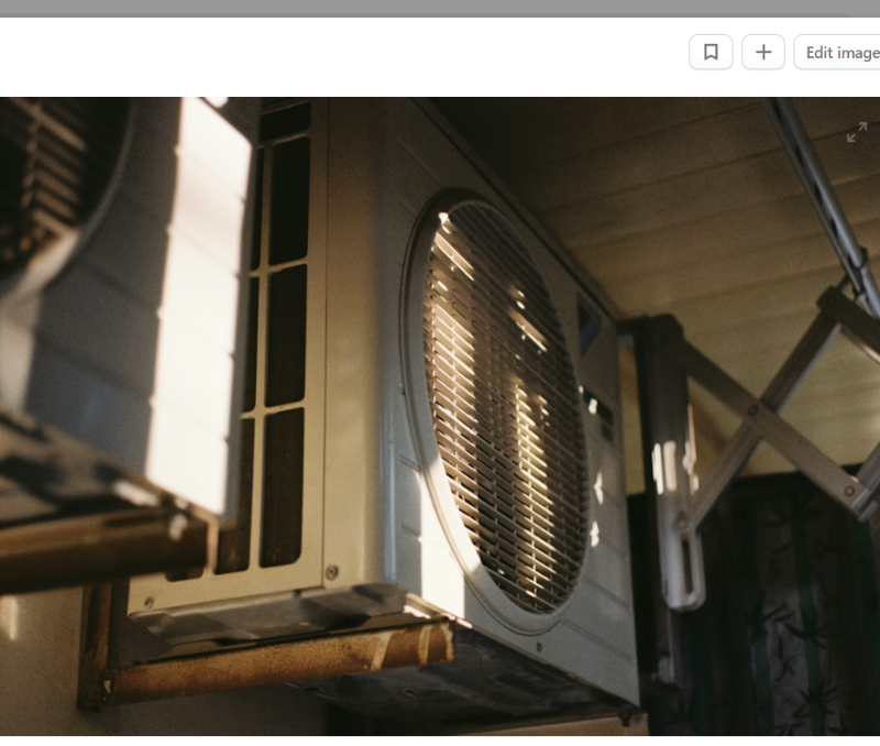 Outdoor AC condenser unit on a sunny day - EER vs SEER rating comparison for Texas homeowners