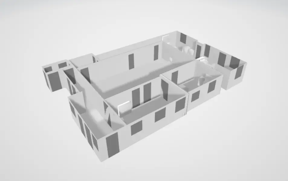 3D home model generated from precision HVAC sizing scan — Dallas Fort Worth TX